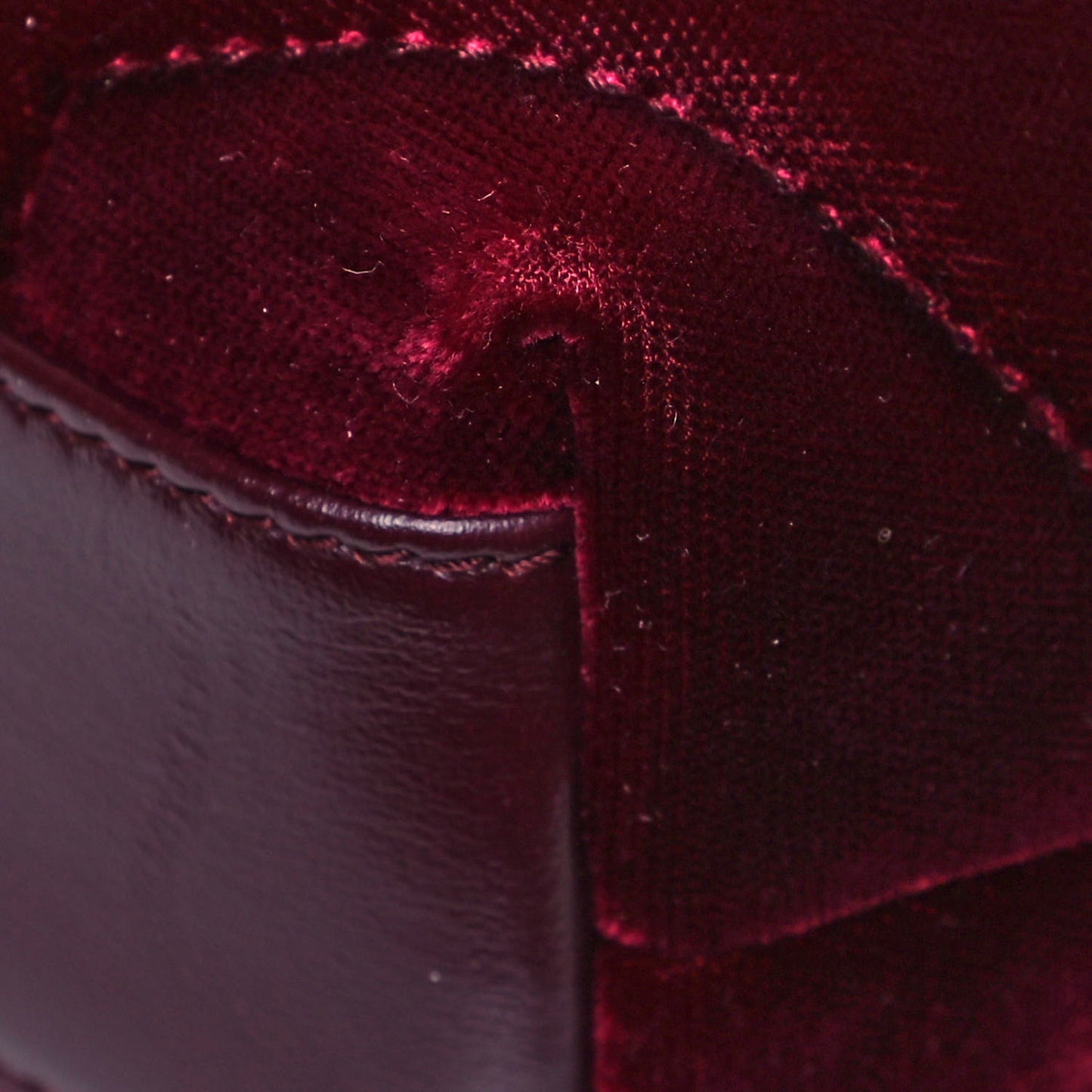 Velvet Y Quilted Monogram Toy Loulou Chain Satchel Light Burgundy