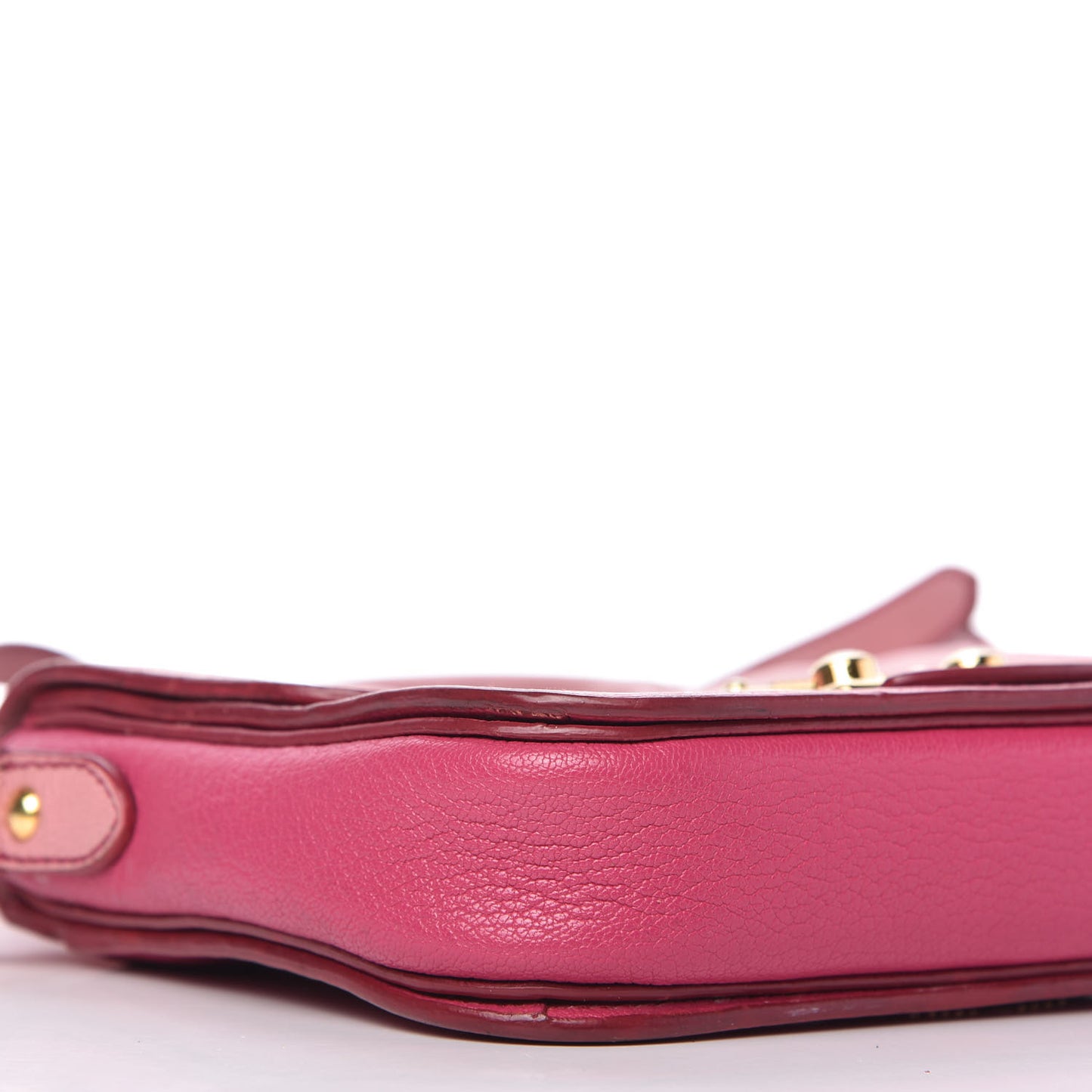 Goatskin Madras Shoulder Bag Rosa Peonia