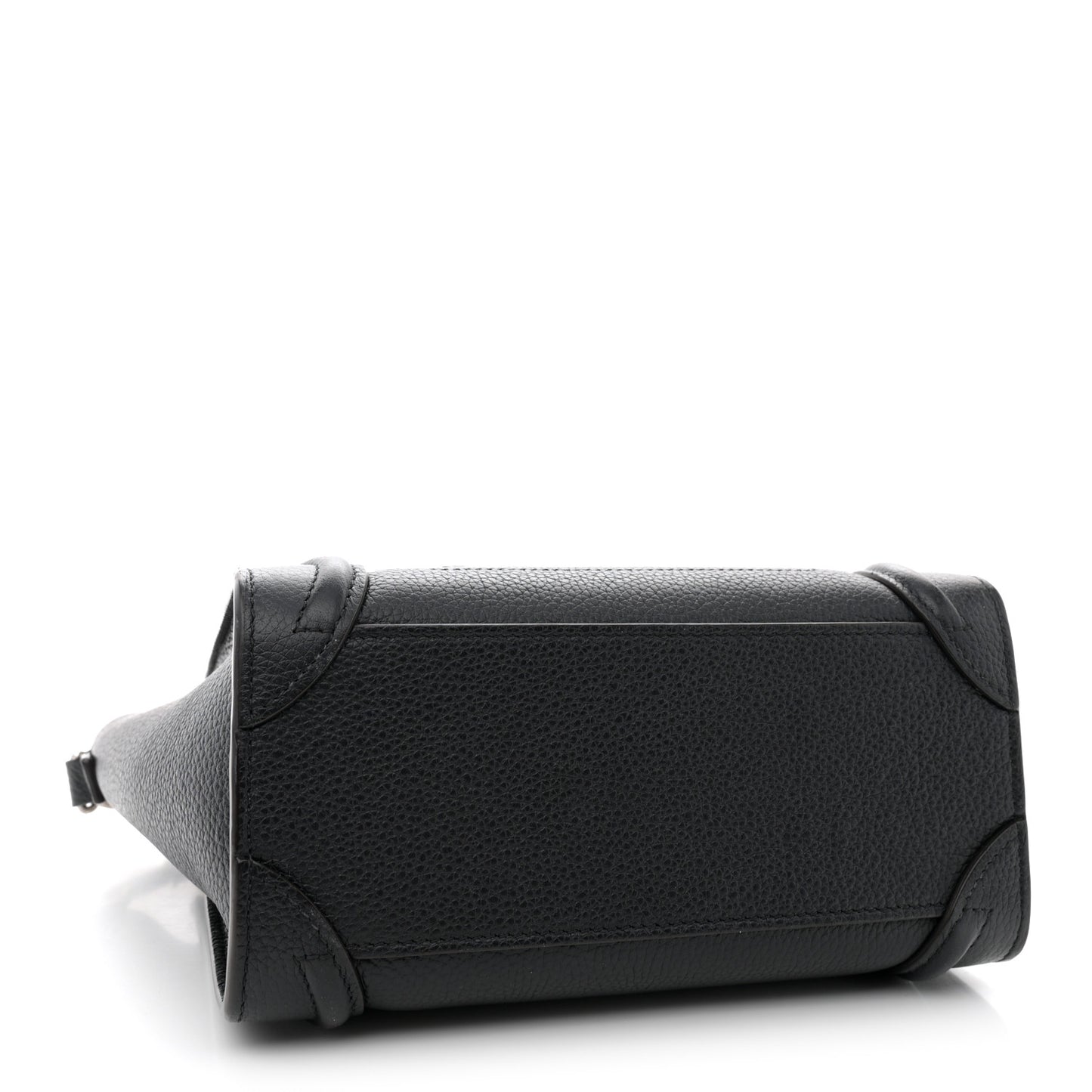 Drummed Calfskin Nano Luggage Black