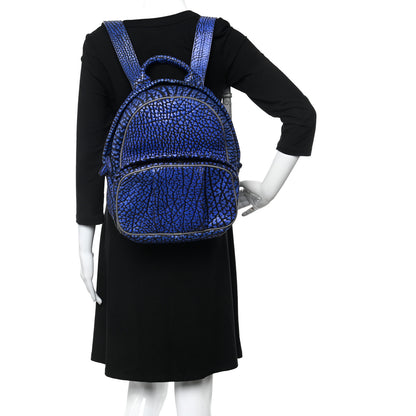 Alexander Wang Pebbled Lambskin Dumbo Backpack Matte Black Hardware Blue 2 of 9