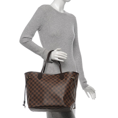 Louis Vuitton Damier Ebene Neo Neverfull MM Rose Ballerine 2 of 6