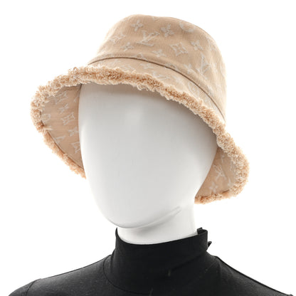 Louis Vuitton Monogram Denim Bucket Hat M Sandy Beige 2 of 8