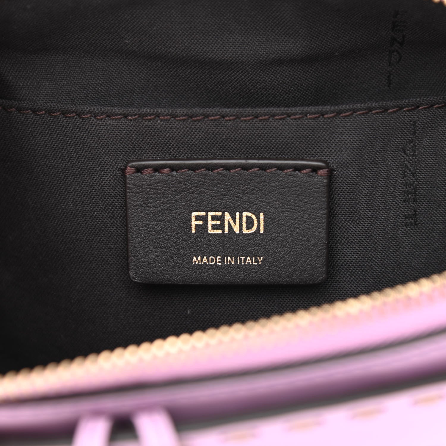 Fendi Vitello King Logo Embossed Mini By The Way Boston Bag Violetta 6 of 10