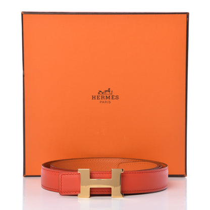 Hermes Swift Epsom 24mm Mini Constance H Belt 90 Capucine Orange 7 of 7