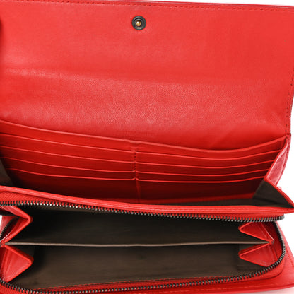 Bottega Veneta Nappa Intrecciato Continental Wallet Red 5 of 19