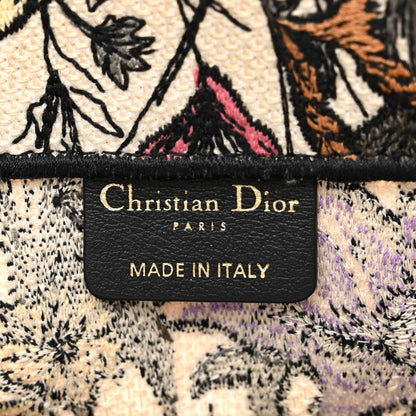Christian Dior Canvas Embroidered Medium Mille Fleurs Book Tote Multicolor 6 of 13