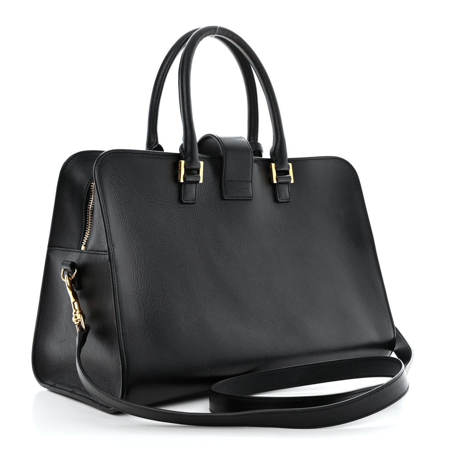 Smooth Calfskin Medium Monogram Cabas Black