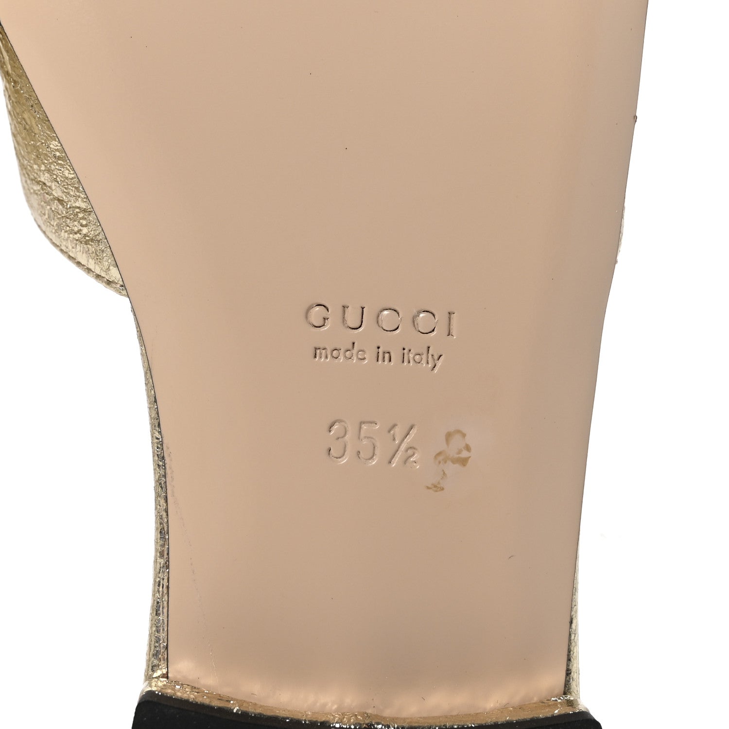 Gucci Galassia GG Marmont Flat Slide Sandals 35.5 Platino 7 of 10