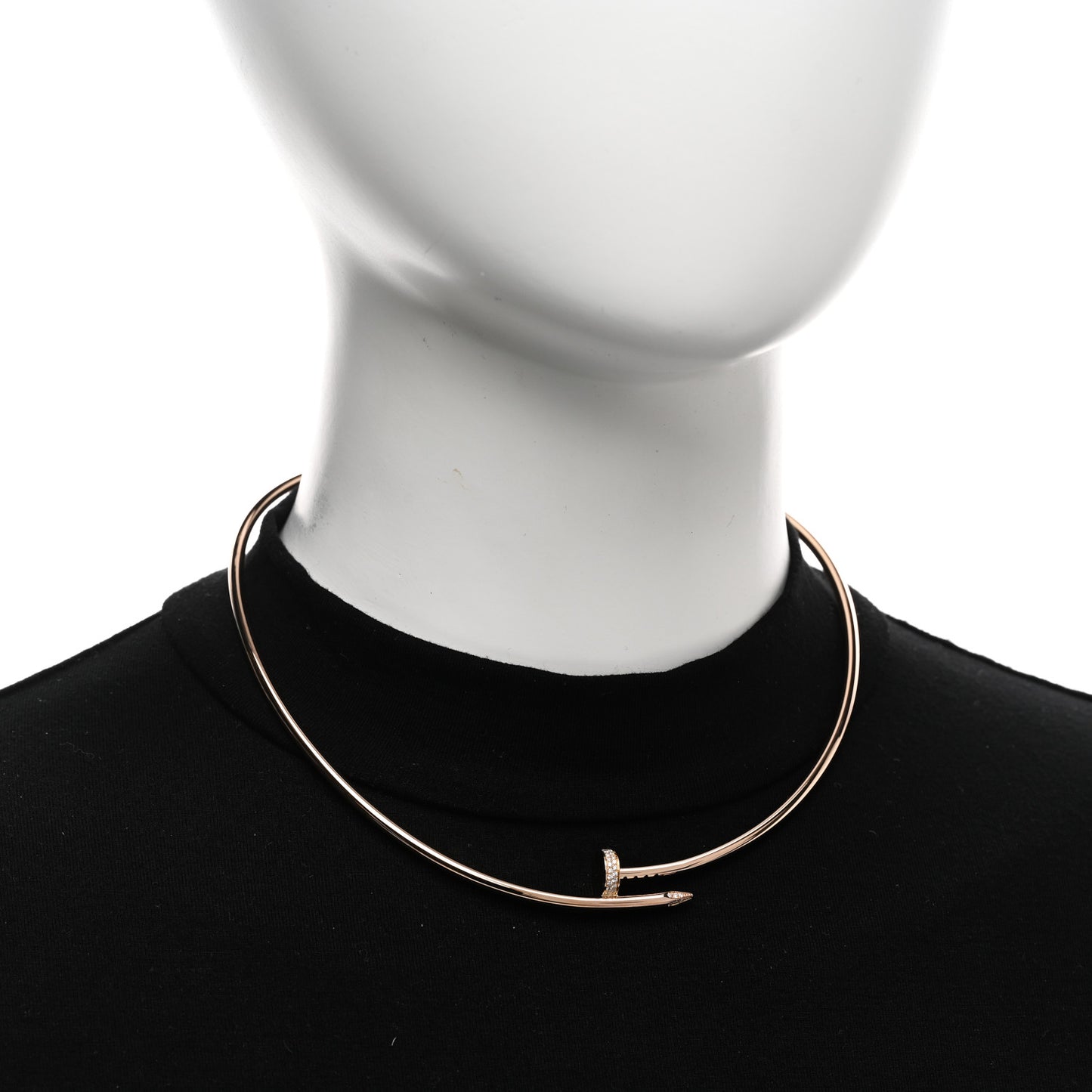 18K Pink Gold Diamond Juste Un Clou Necklace