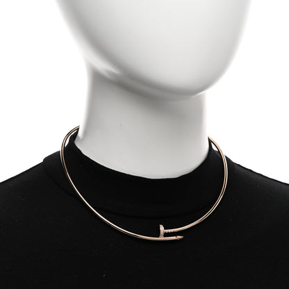 Cartier 18K Pink Gold Diamond Juste Un Clou Necklace 2 of 4