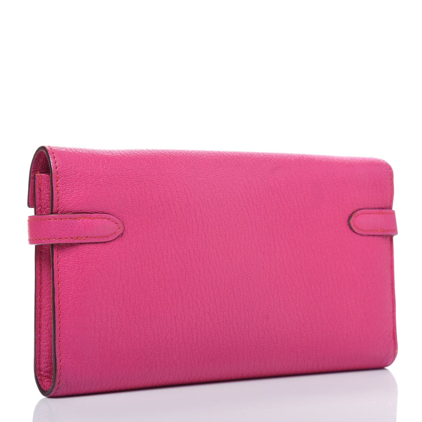 Chevre Mysore Kelly Longue Wallet Rose Shocking