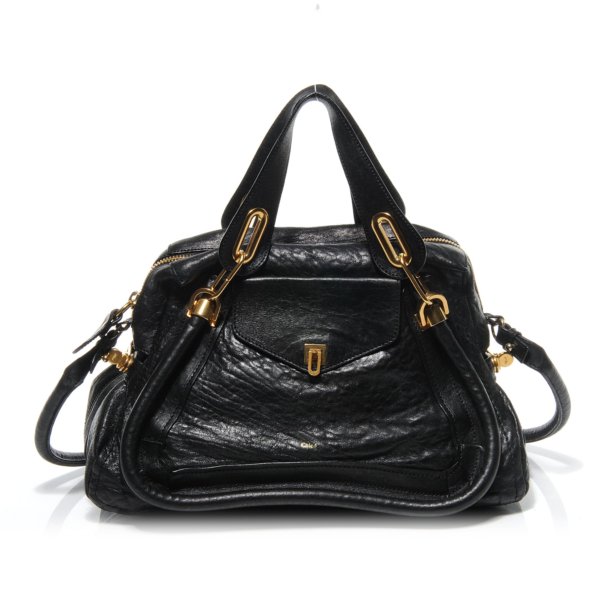 Chloe Lambskin Medium Paraty Black 1 of 9