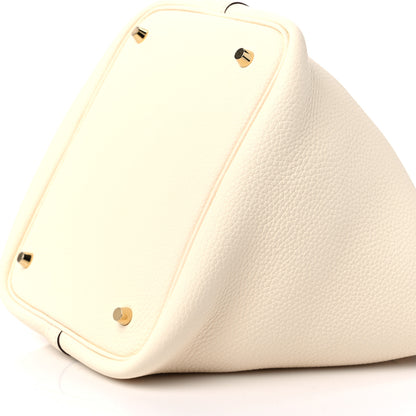 Hermes Taurillon Clemence Picotin Lock 22 MM Nata 9 of 10