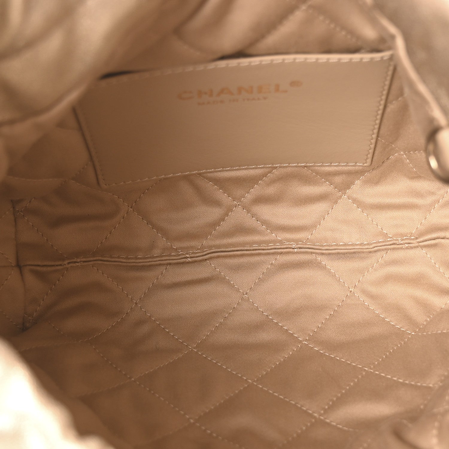 Chanel Metallic Lambskin Quilted Mini Chanel 22 Golden 5 of 10