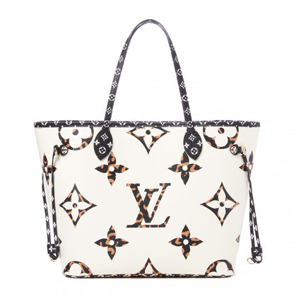 Louis Vuitton Monogram Giant Jungle Neverfull MM Ivory 1 of 8