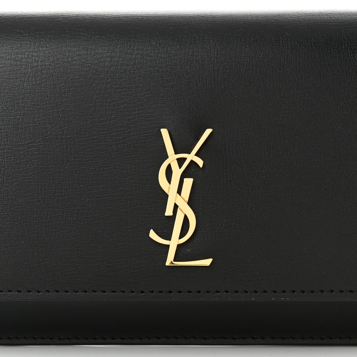 Smooth Calfskin Monogram Phone Holder Crossbody Black