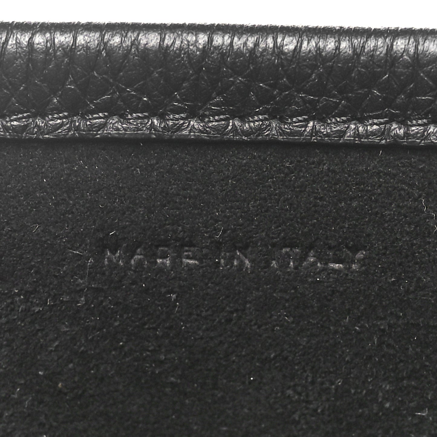 Grained Calfskin Medium N/S Park Tote Black