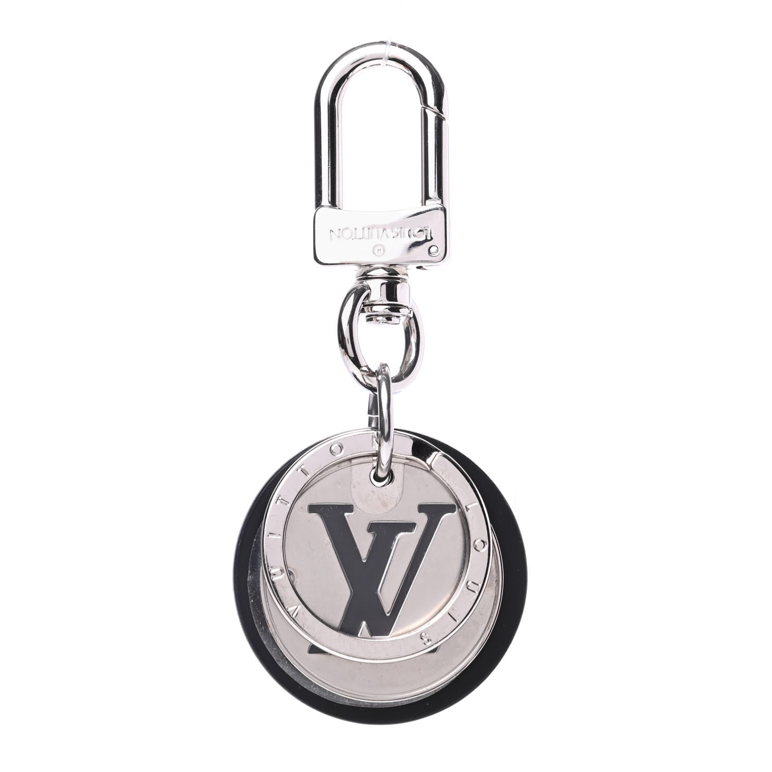 Louis Vuitton LV Cut Circle Key Holder Silver 1 of 5