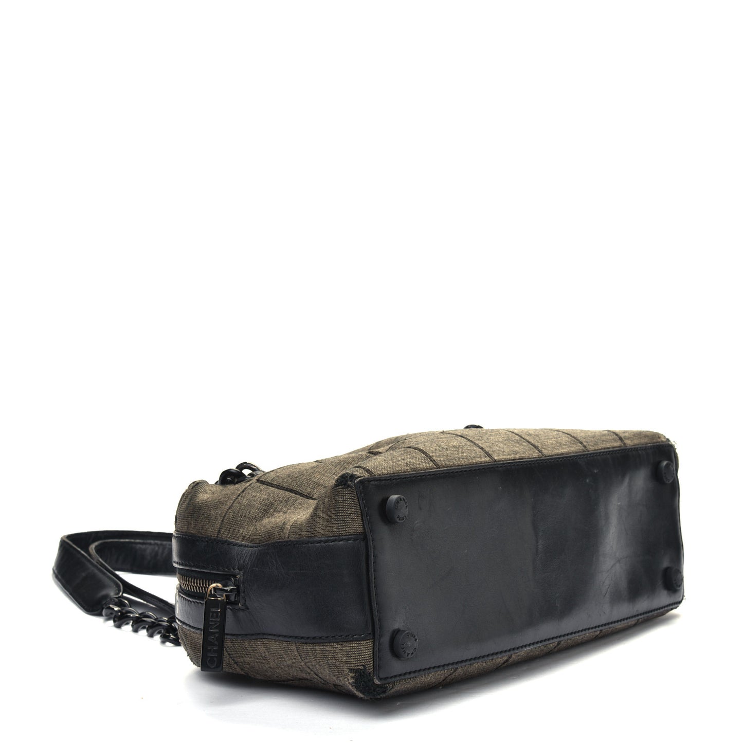 Jersey Quilted Chocolate Bar Shoulder Bag Grey