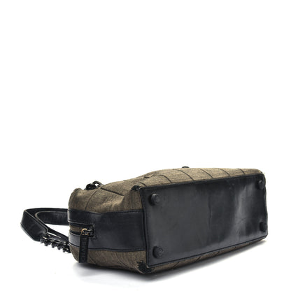 Chanel Jersey Quilted Chocolate Bar Shoulder Bag Grey 3 of 4
