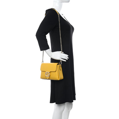 Gucci Dollar Calfskin Interlocking G Crossbody Bag New Buttercup 2 of 9