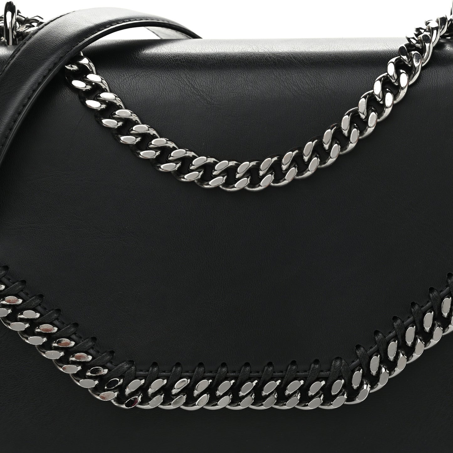Eco Alter Nappa Medium Falabella Box Shoulder Bag Black