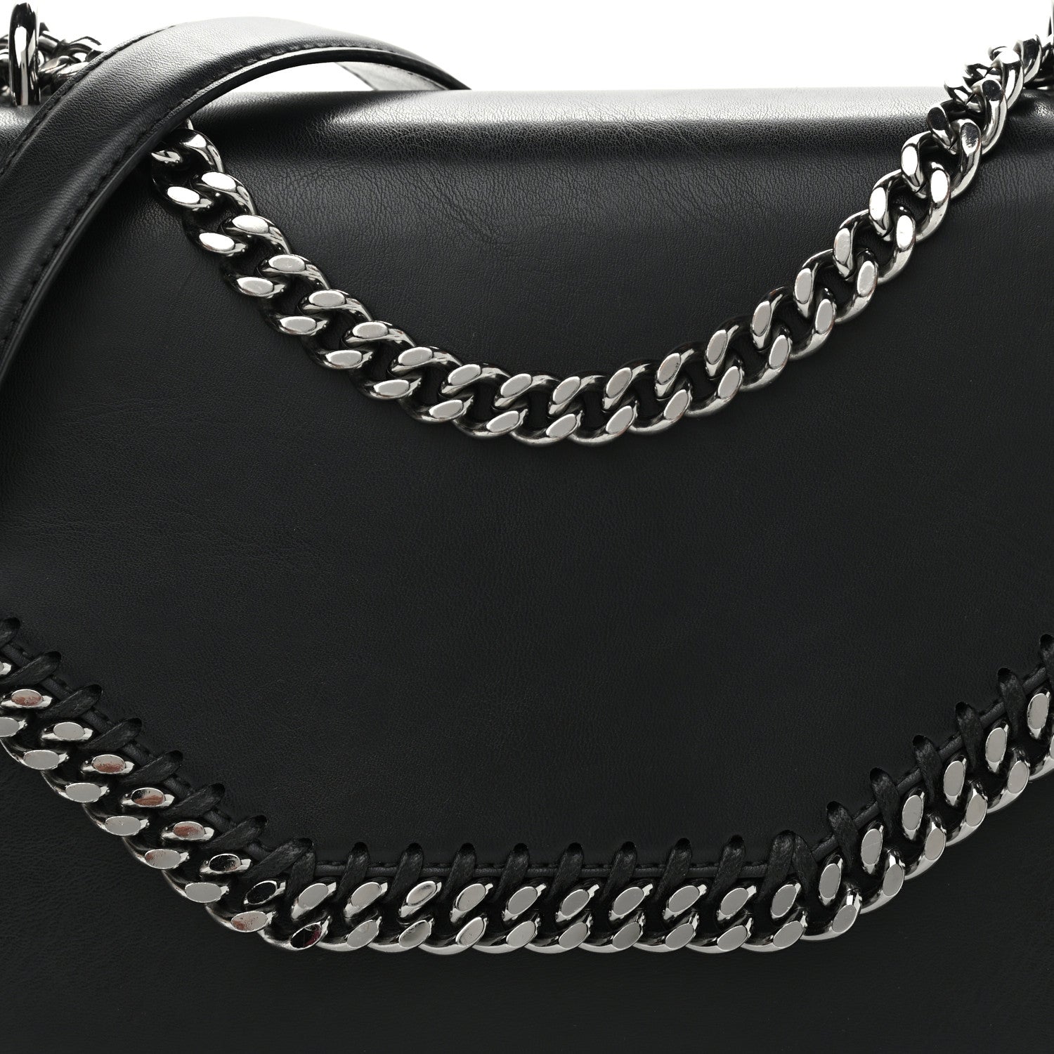 Stella McCartney Eco Alter Nappa Medium Falabella Box Shoulder Bag Black 8 of 12