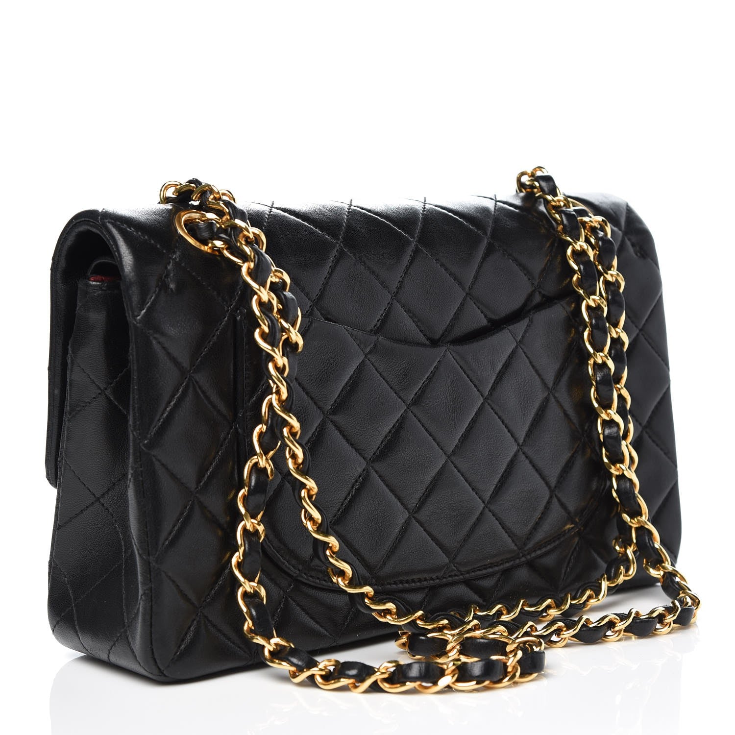 Chanel Lambskin Quilted Small Double Flap Black 4 of 10