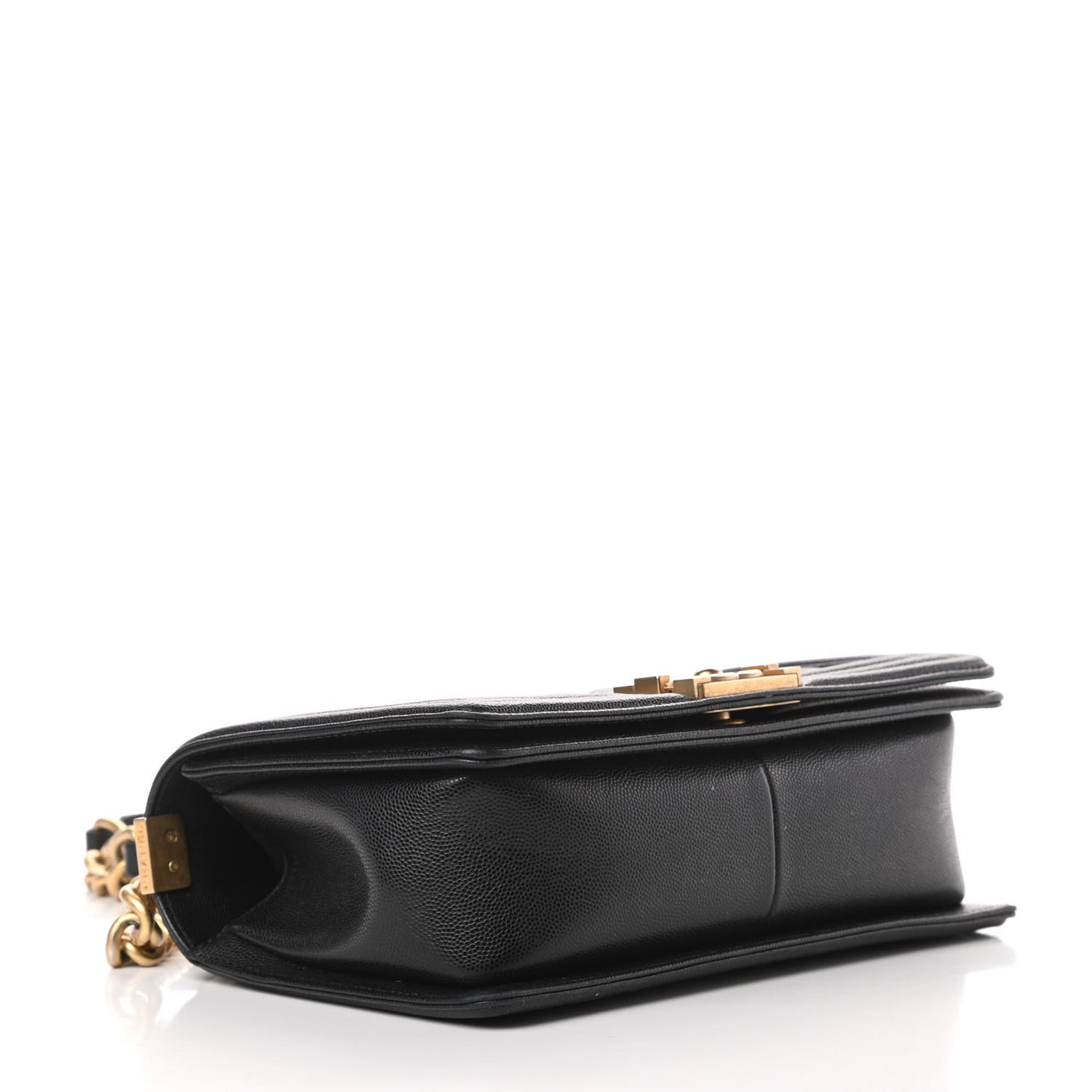 Caviar Quilted Medium Boy Flap Black