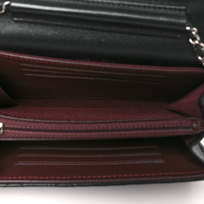 Chanel Lambskin Quilted Mini French Wallet On Chain WOC Black 5 of 11