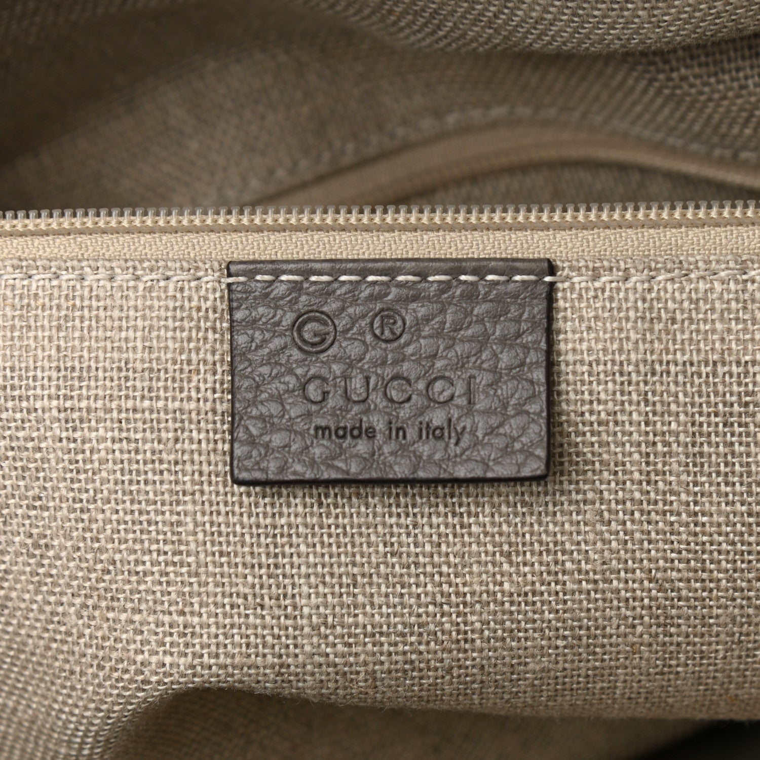 Gucci Dollar Calfskin GG Charm Dome Satchel Tote Loess 6 of 10