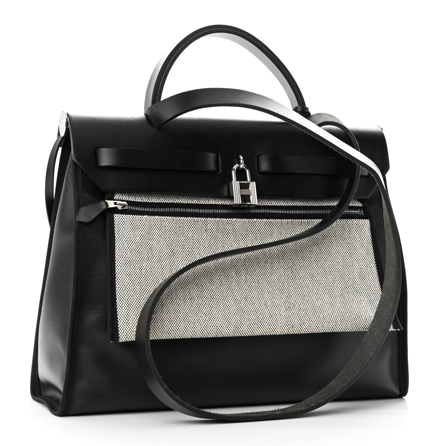Toile H Berline Vache Hunter Herbag Zip PM 31 Black Ecru