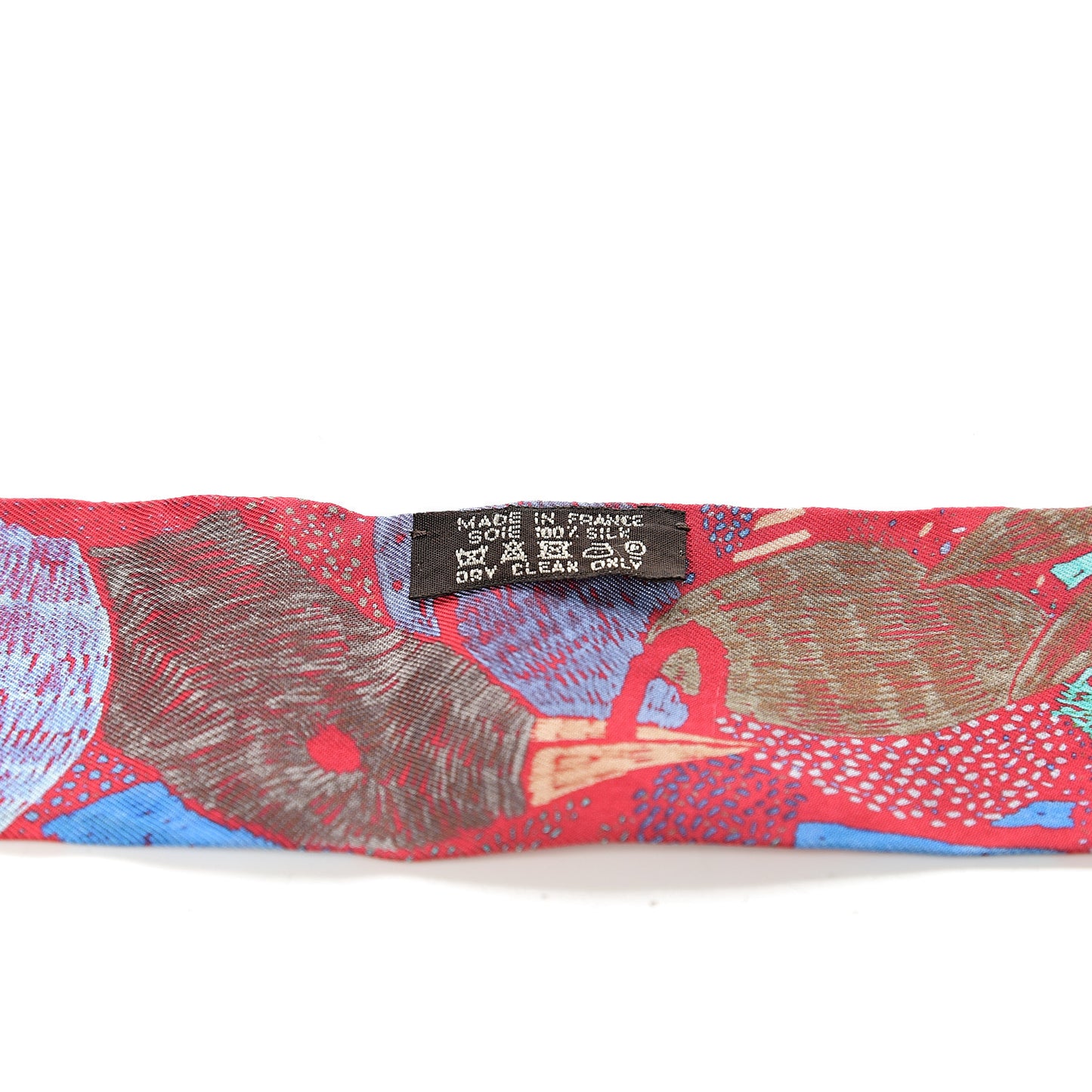 Silk Chacun Fait Son Nid Twilly Rouge Bleu Violet