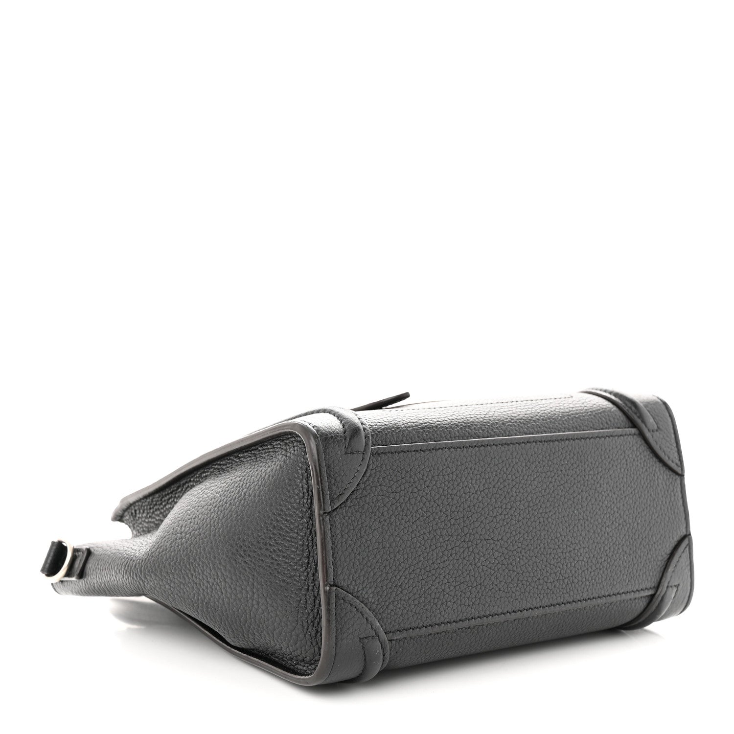 Celine Drummed Calfskin Nano Luggage Black 4 of 10