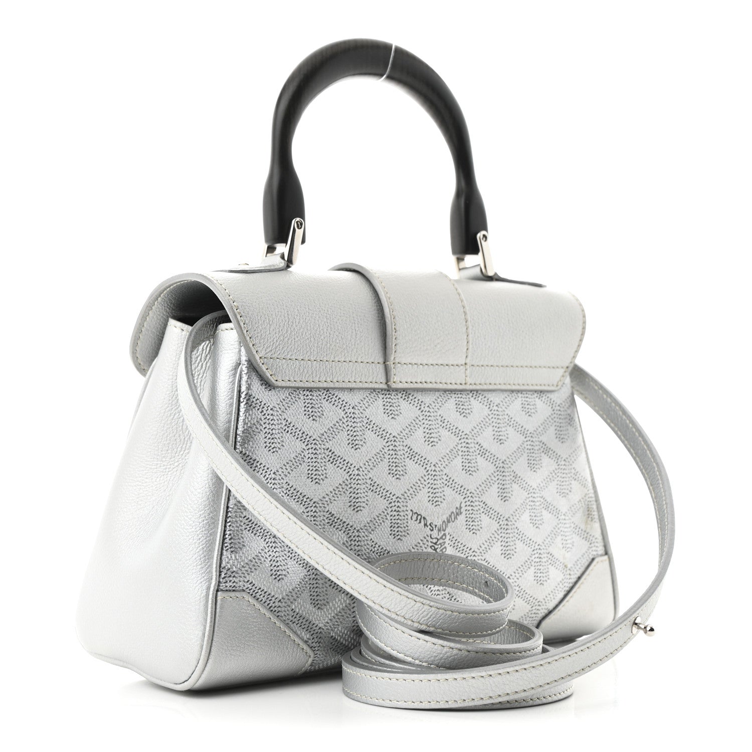 Goyard Goyardine Precious Metals Mini Saigon Silver 3 of 11