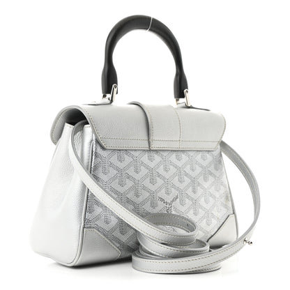 Goyard Goyardine Precious Metals Mini Saigon Silver 3 of 11
