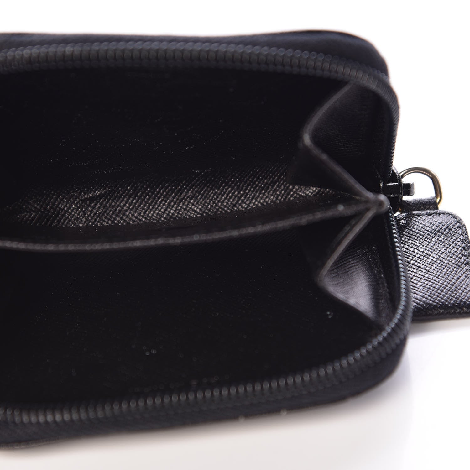 Prada Saffiano Coin Purse Black 5 of 9