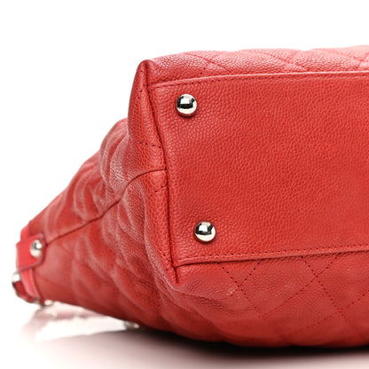 Chanel Caviar Quilted French Riviera Hobo Rouge 9 of 10