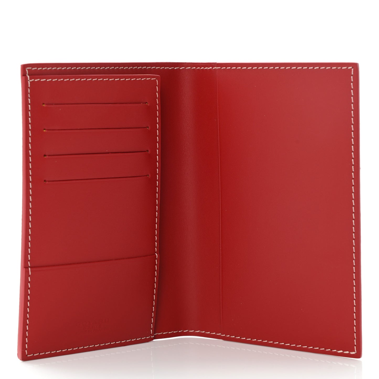Goyardine Passport Wallet Red