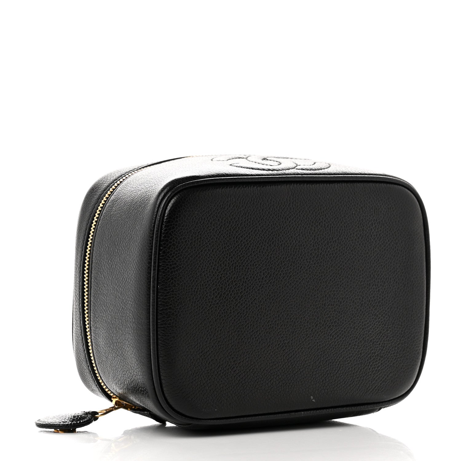 Chanel Caviar CC Vanity Cosmetic Case Black 4 of 8