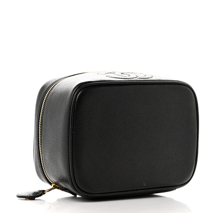 Chanel Caviar CC Vanity Cosmetic Case Black 4 of 8