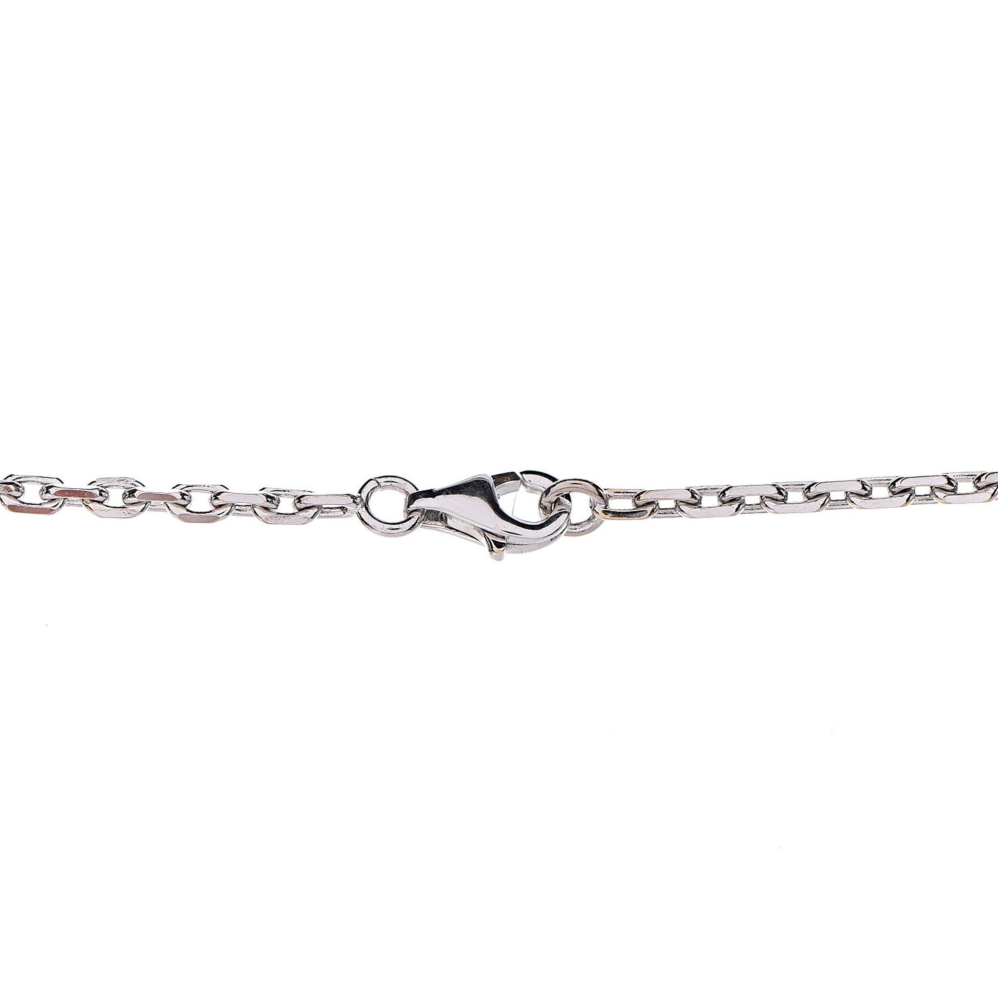 18K White Gold Mother of Pearl 10 Motifs Vintage Alhambra Necklace