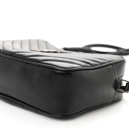 Saint Laurent Calfskin Matelasse Monogram Lou Camera Bag Black 9 of 11
