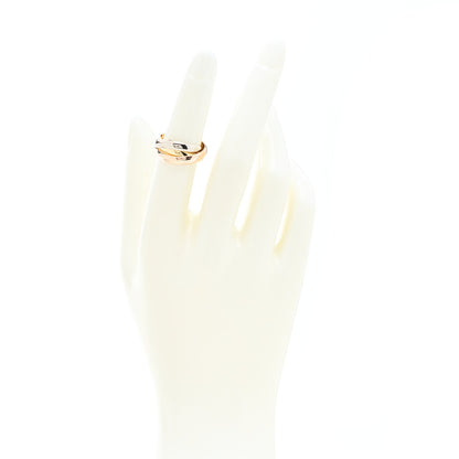 Cartier 18K Pink Yellow White Gold Classic Trinity Ring 49 4.75 2 of 5