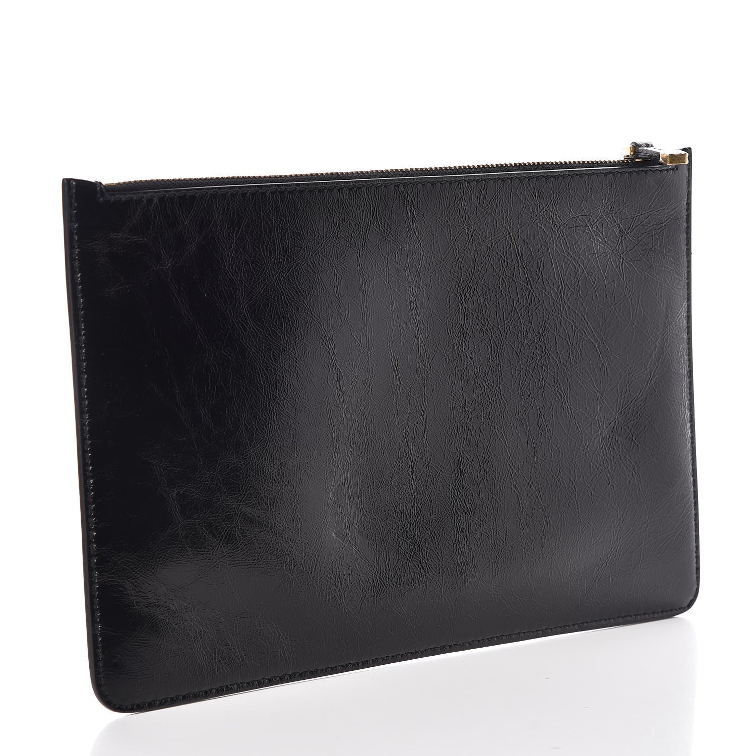 Christian Dior Crinkled Calfskin J'Adior Flat Clutch Black 3 of 6