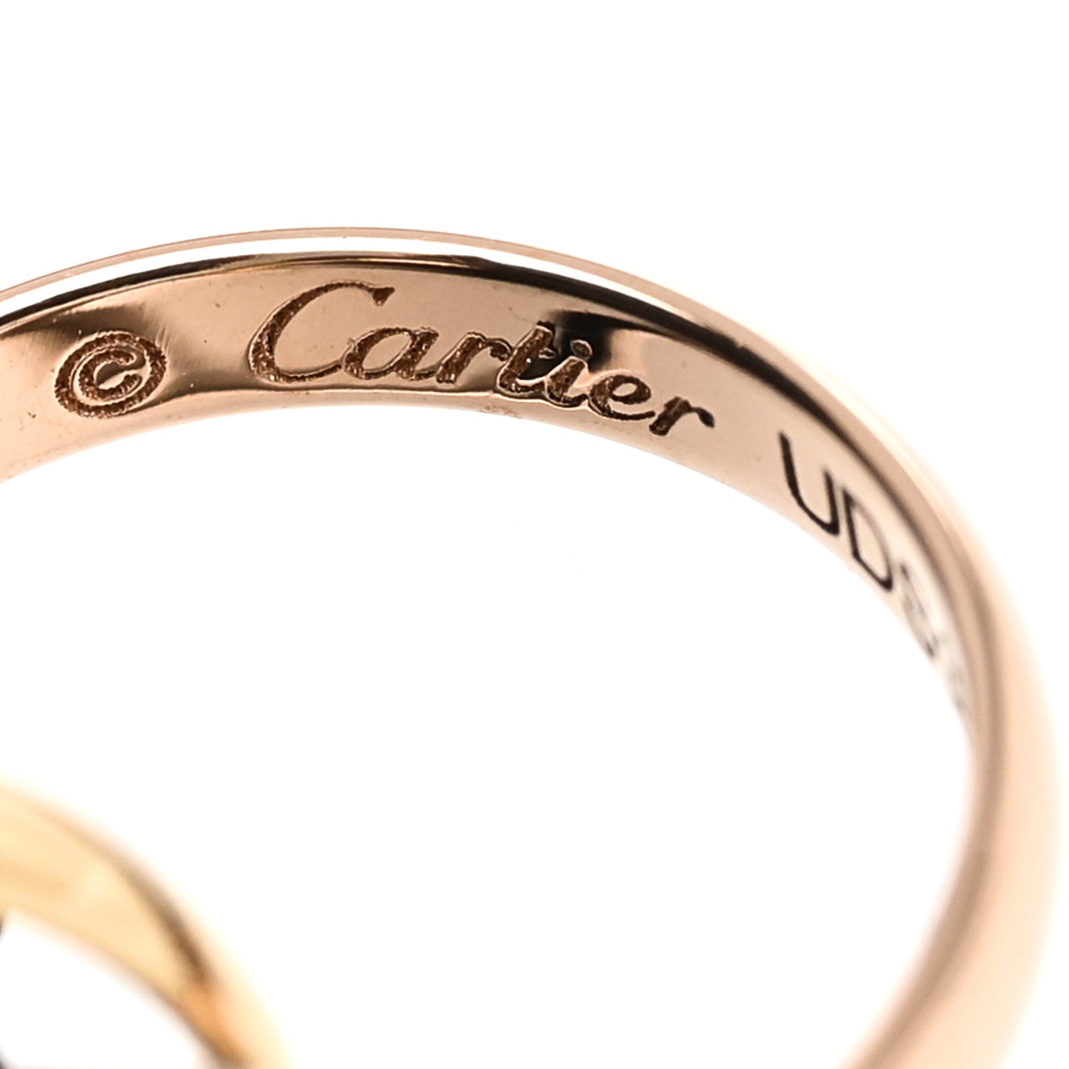 Cartier 18K Pink Yellow White Gold Trinity Adjustable Cord Bracelet Black 3 of 4