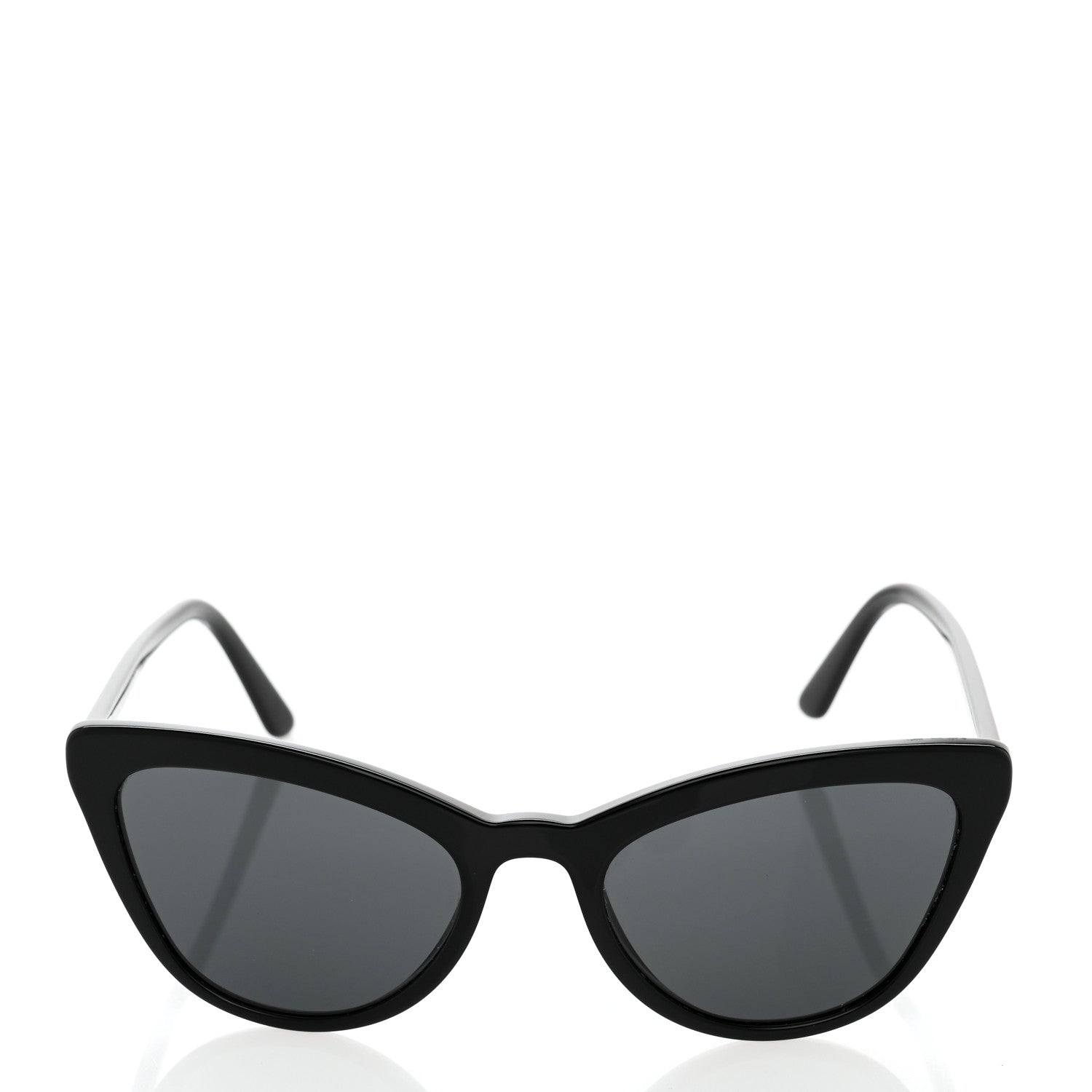 Prada Acetate Cat Eye Sunglasses SPR 01V Black 2 of 8