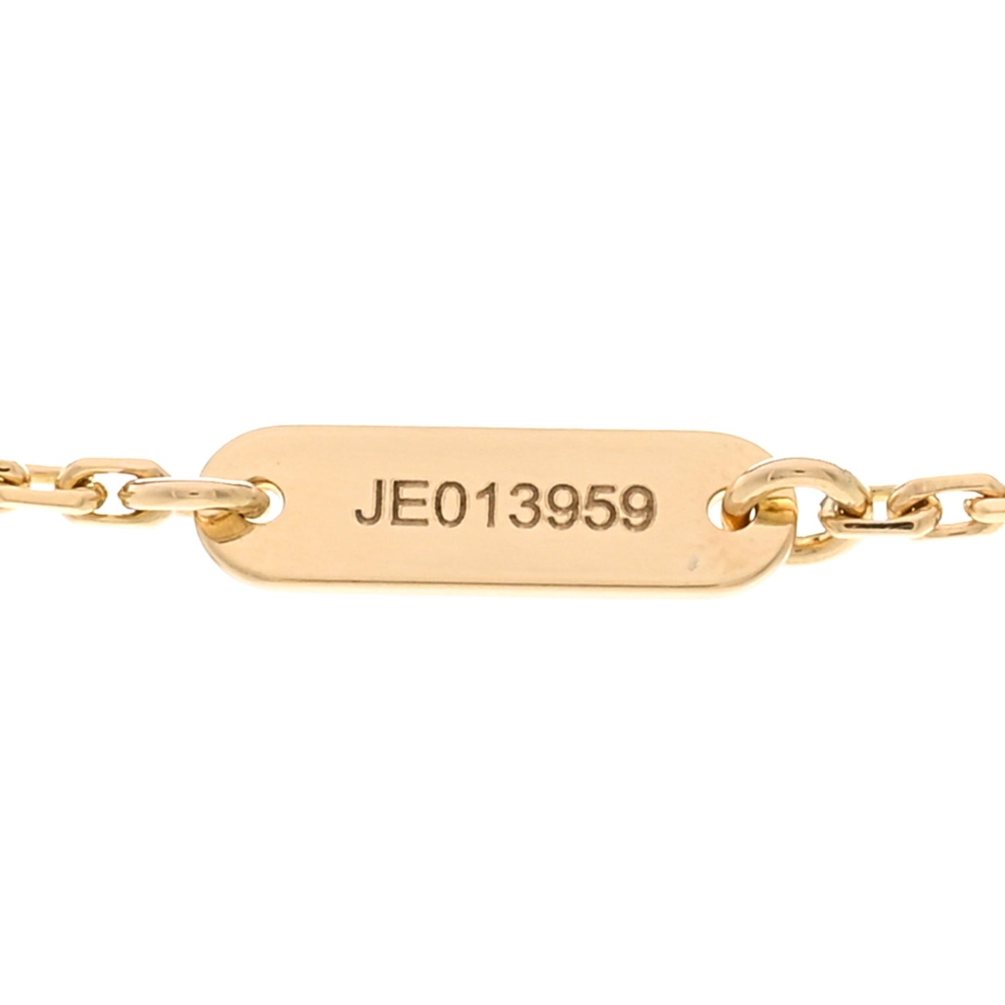 18K Yellow Gold Turquoise Vintage Alhambra Pendant Necklace