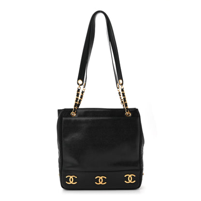 Chanel Caviar Shoulder Bag Black 1 of 10