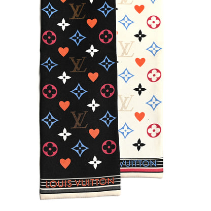 Louis Vuitton Silk Monogram Multicolor Bandeau Black 2 of 3